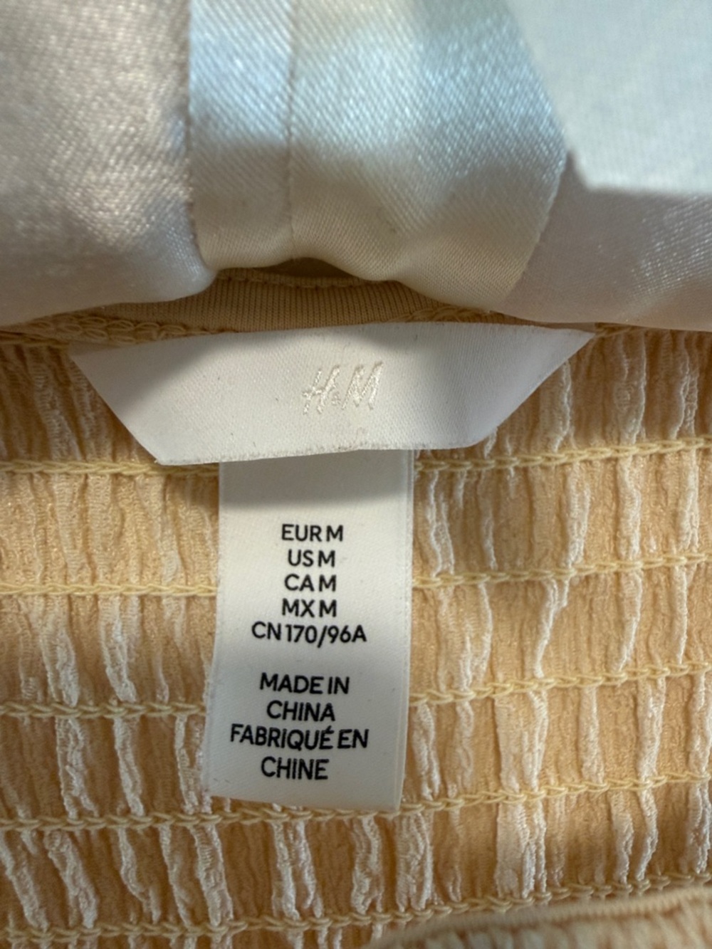 H&M Cream Maxi Dress with Textured Bodice - Picture 2 of 4